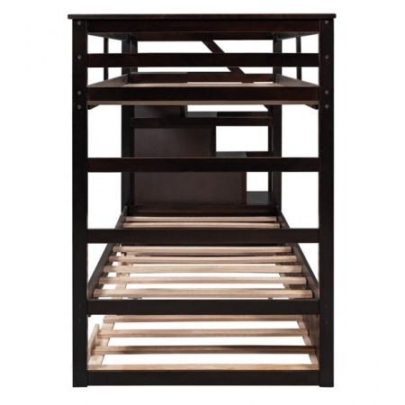 B165 Eps : Giường 3 Tầng Cầu Thang Liên Hợp - 1m